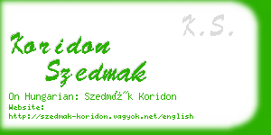 koridon szedmak business card